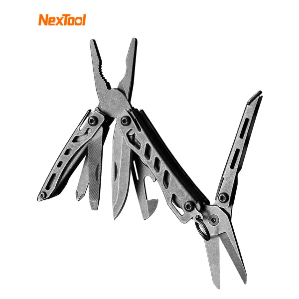 Anéis NextOol EDC Keychain Multitool 10 em 1 mini -bolso Knife Tool com Needlenone Pelers Scissors Mini Usuks Cool Gadgets