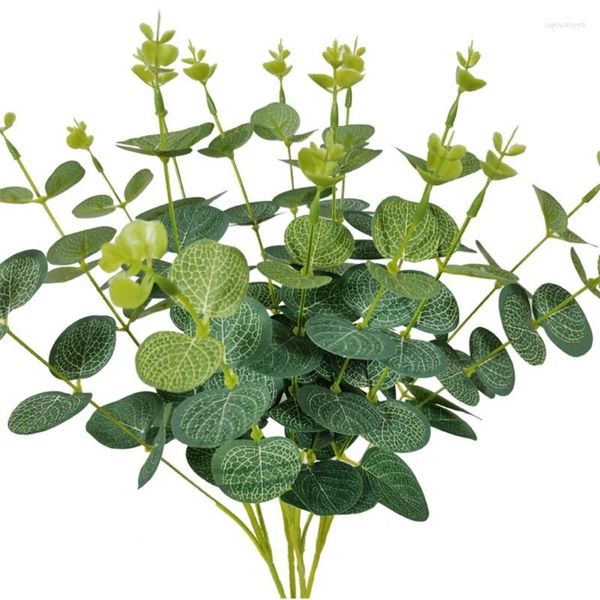 Fiori decorativi primaverili eucalipti artificiali foglie foglie rami per vasi bouquet decorazione