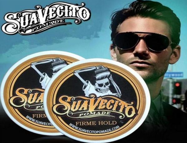 Suavecito Pomade Hair Gel Style Firme Hold Pomades Cerasce Hold Hold Resting One Ancient Ways Big Skeleton Hair Back Hair Oi1641565