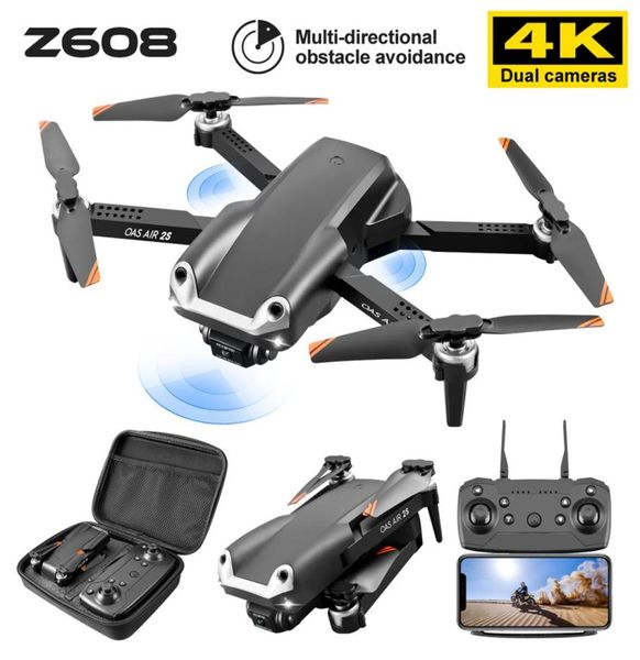 Z608 Drone 4K RC Toy HD Двойная камера предотвращение препятствий Mini Dron Quadcopter Черно -белый RC Helicopter Kid Toys for Boy Gift2863860261