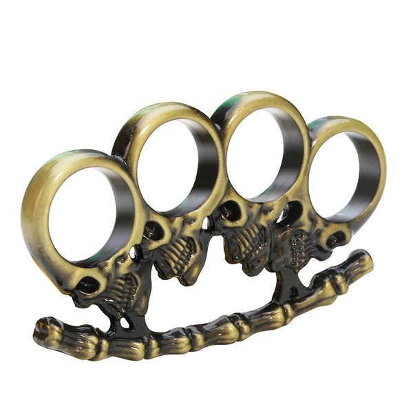 Brass Knuckles Mticolor verdickte Metall Knöchel Duster Vier Finger Tiger Outdoor Cam Safety Defense Tasche EDC Tool