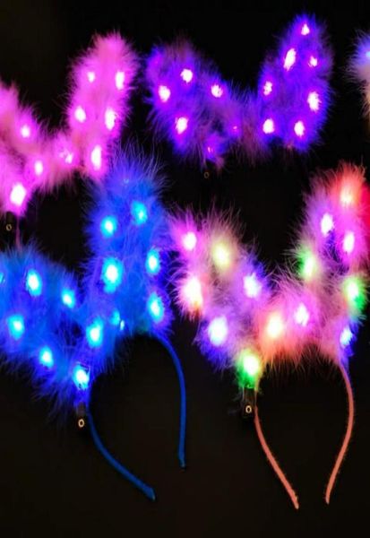 LED LIGHT UP BANDED LAY LUZUPUP BUNNY RABBIT EARS BANDENHA CABELA BANDO DE CAVELHO PARA FESTO DE FESTO DE FESTO PRESENTE 27616765