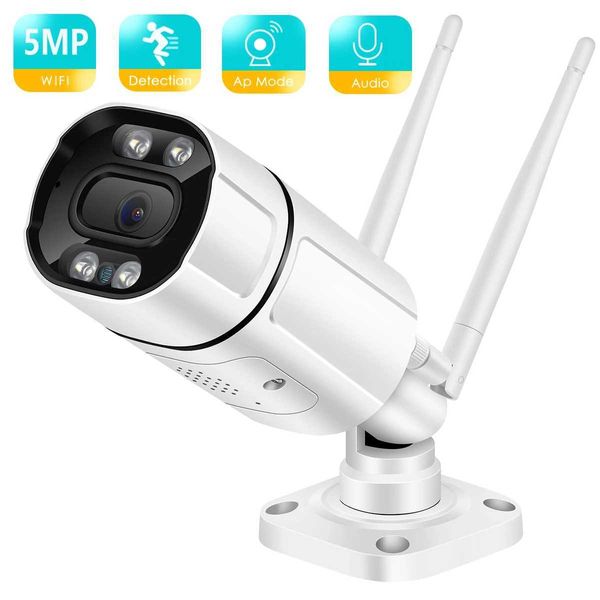 Telecamere ip besder 5mp ipcamera wifi outdoor ai uman rilevare la telecamera wireless wireless 1080p hd a colori notturna di sicurezza a infrarossi cct telecamera CCTV 240413