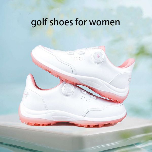 Neue Designerinnen Frauen Golfschuh Trendy Brand Sport Schuhe Freizeitsportschuhe Knöpfe Schnüre Wasserdichte und Anti -Slip -Golfschuhe für Frauen