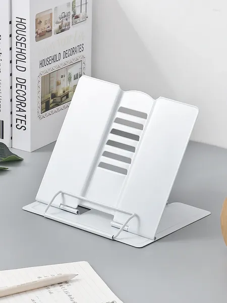 Dekorative Teller Nordic Home Metall Schmiedeeisen -Leseback Multifunktional Desktop feste Halterung Kinder Tablet PC Shelf