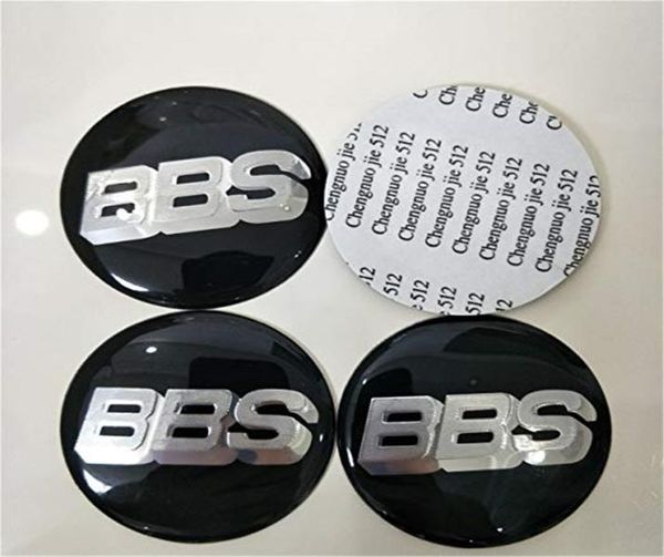 BBS Car Wheel Centre Centro emblema Badge Stickers Black Silver02537849