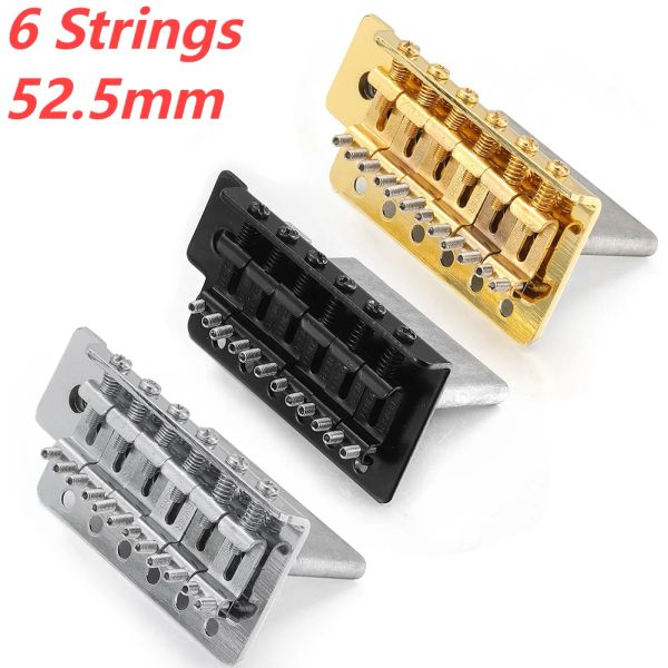 Cabos 6 Strings Guitar Bridge Saddle Tailpient para Guitar Strat Sq St Electric Guitar Tremolo Bridge Standard Guitar Accessories