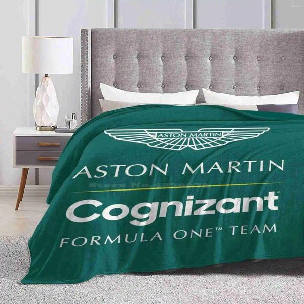 Coperte Aston Cognizant Team coperta di viaggio morbido caldo portatile 2024 tazza podio vettel passeggiata britannica