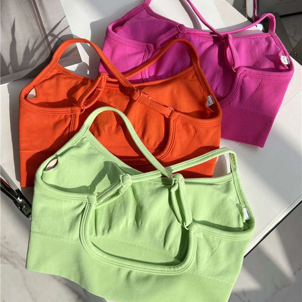 Lu Sports Bra Lemon Candy Colore Severse Strant Sport Sports Bra Женщины для йоги.