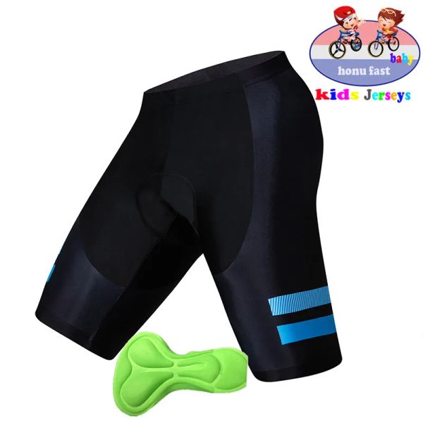 Calça de alta qualidade infantil bicicleta de bicicleta confortável gel esponja gel 3d de bicicleta acolchoada criança calça curta shorts de ciclismo calça