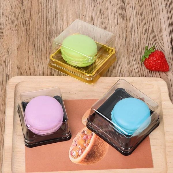 Geschenkverpackung 50Sets Multi -Size Happy Birthday Hochzeitsfeier Weihnachten DIY Square Moon Cake Packing Box Mooncake Container Süßigkeiten