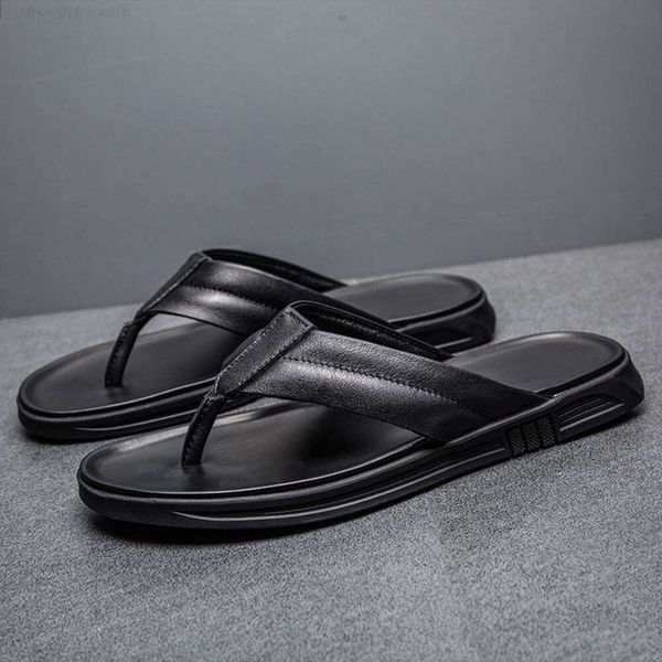 Zapatillas Mens Slipper Rubber Slippers Summer Trabo Seale Black Flip Flops Man Home Sliders Flop Slepers для мужчин 567