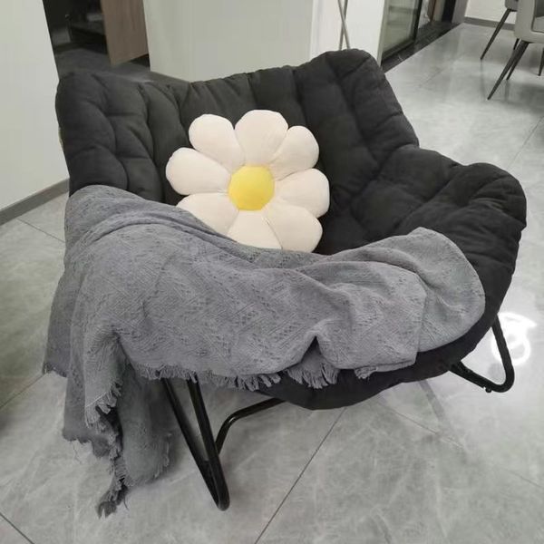 Cadeira de balanço de mobília de casa simples cadeira de balanço moderno pequeno apartamento preguiçoso cadeira de sofá pere
