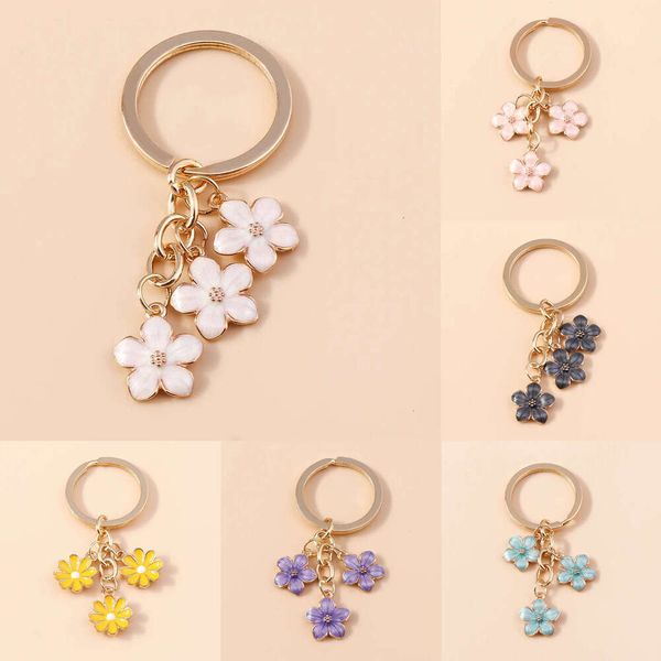 Keement keychain simpatico portachiavi sakura colorato ghiora gallina sweet auto catene per le donne accessori per auto accessori regali di gioielli