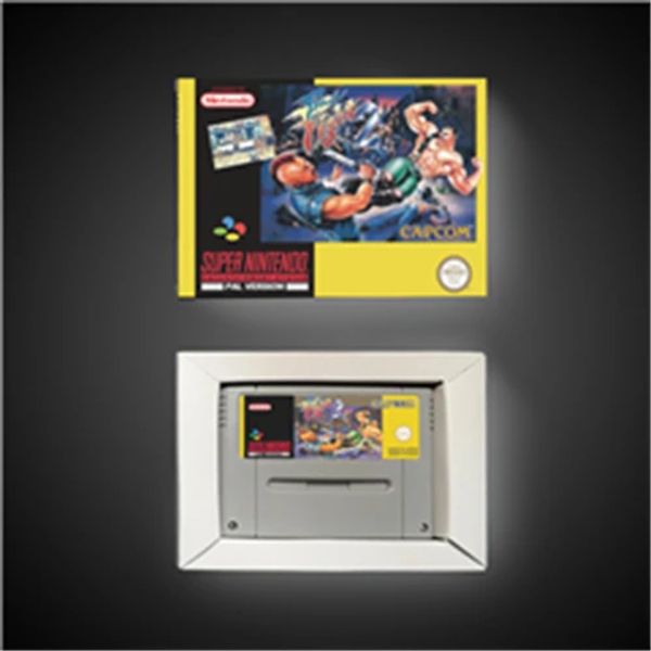Acessórios Final Fight 2 Eur Version Ação Cartão de jogo com caixa de varejo