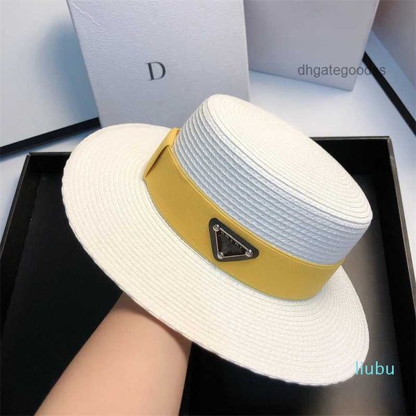 chapéu de moda masculino feminino palha chapé chapé de papel largo de papel palha fedora jazz baps bap tel bap with with