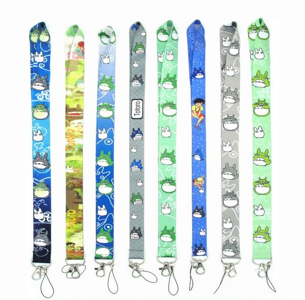 KeeChain 10pcs Cartoon Anime Giappone Il mio vicino Totoro Mobile Phone Lanyard Catene Gift Regalo per la festa Pendante Accessori Small W8964639