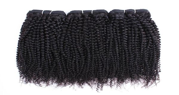 Cor natural 3 pacotes afro kinky curly remy Índia