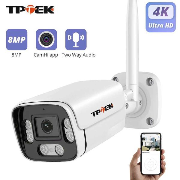 IP-Kameras 8MP 4K IP-Kamera WiFi Outdoor Überwachung Home Securtiy Protection CCTV WI FI CAMARA 5MP Video Wi-Fi wasserdichte Camhi IP Cam 240413