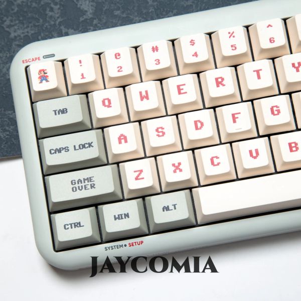 Accessori PBT KeyCaps Dye Cherry Sub KeyCap Classic FC 142 Chiavi per la tastiera meccanica da gioco personalizzati personalizzati Case di gioco fai -da -te Caps Anime