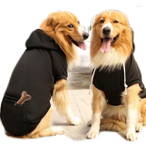 Hundekleidung rote Reißverschlusspocket Pocket Sweatshirt Haid Hoodie für kleine und mittelgroße Hunde im Herbst Winter Welpenbekleidungskostüm