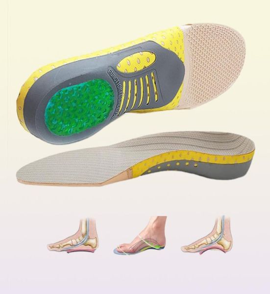 Insolas ortopédicas Ortics Flat Foot Health Gel Pad para sapatos Inserir Arco Suporte Pad para Fascíte de Fascite plantar Cuidado Insol1259964