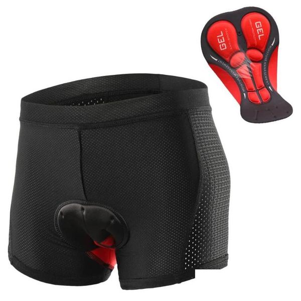 Shorts de ciclismo Lixada Bicycle Bike Roupher Gel respirável acolchoado MTB Bicking Men Men Drop Deliver