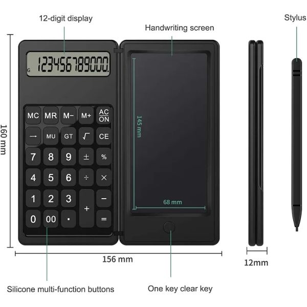 Calculadoras calculadoras tonish c5 científica 12digit calculadora com botão de silicone para exames financeiros de estudantes do Office Financial