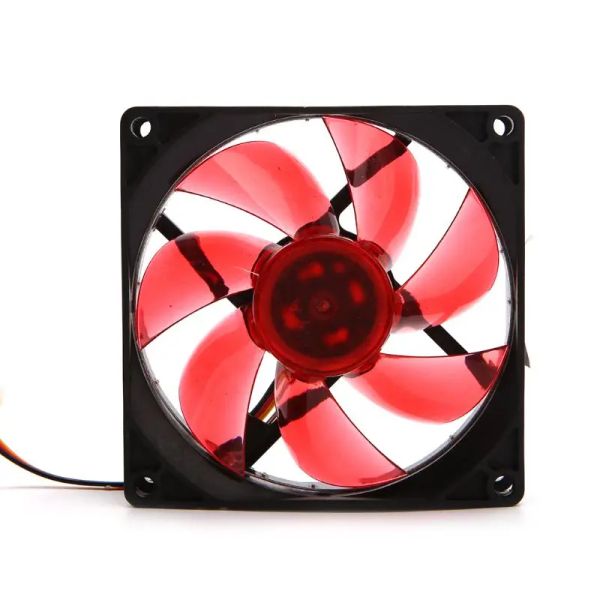 Luz LED de resfriamento 3 pino 90mm PC Desktop Case de computador Fan refrigerador Fan baixo ruído 9025