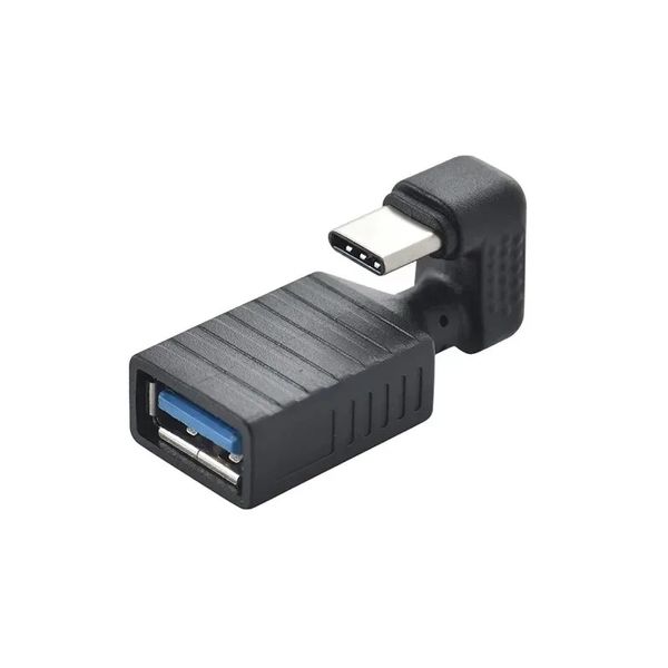 Adaptador de 180 graus do tipo C OTG do ângulo USB 30 Adaptador de conversor de interface USB 30 para tabelas de smartphones, versátil e eficiente