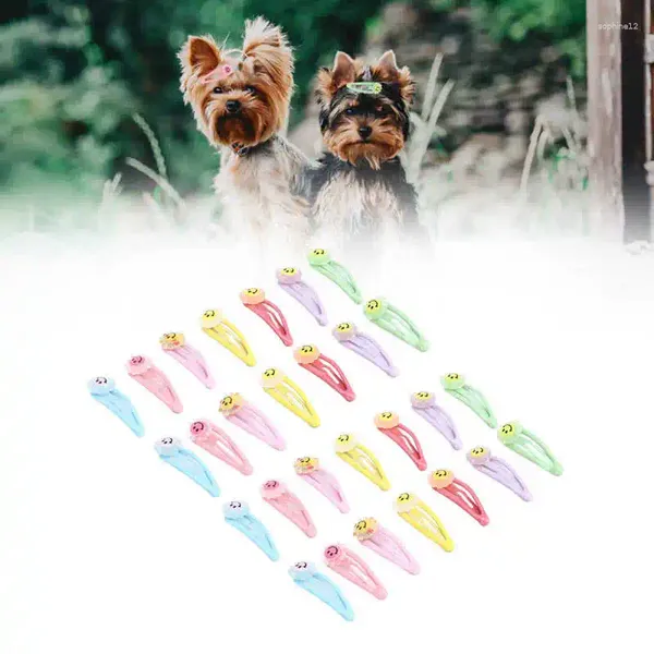 Köpek Giyim Giysileri Ceket 28 PCS Pet Saç Pinkop Çok Amaçlı Sevimli Tatlı Saç Barrettes Küçük Teddy Mini Tea Fincil