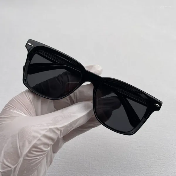 Sonnenbrille Retro Square Herren- und Damen -Modebrille UV400 Polarisierte Linsen aus hochwertiger Rezept