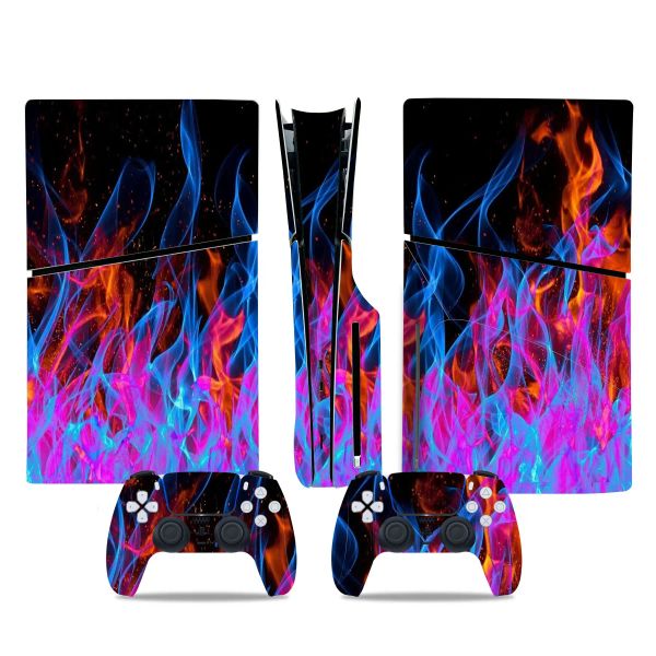 Adesivos Design do céu para PS5 Skin Skin Skin Stick para PS5 Skins Slim Disk PVC para PS5 Slim Disk Vinil Skin Stickers