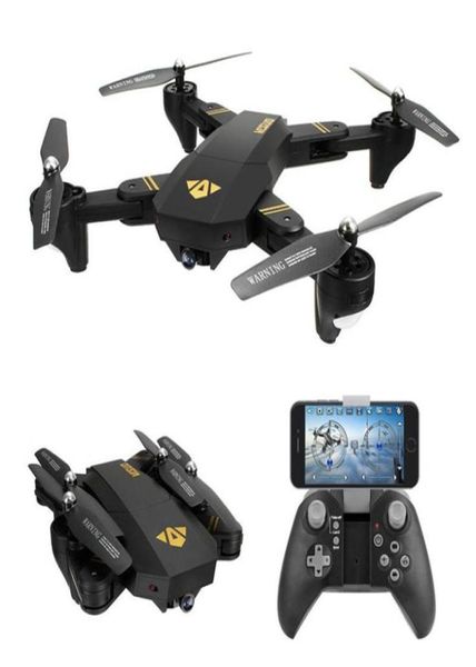 XS809HW Quadcopter Uçak WiFi FPV 24G 4CH 6 Eksen Yüksekliği Tutma Fonksiyonu RC Drone 720p HD 2MP Kamera Drone RC Oyuncak Katlanabilir1151226