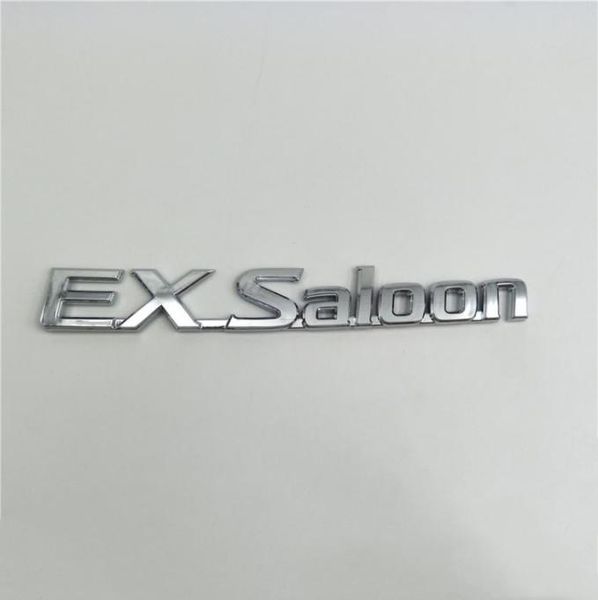 Per Nissan Sunny B15 EX Saloon Silver Chrome Emblems Logo Nome del bagagliaio posteriore2896045