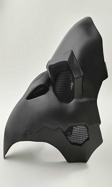 Crow Reaper niemals Haut schwarze Masken Reaper Pest Doktor Maske Vögel Lange Nase Punk Crow Retro Rock Cool OW PVC Punk Mask8707658