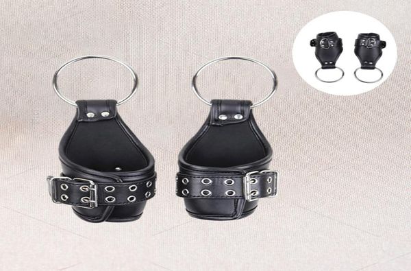 Multicuff PU in pelle bondage sospensione altalena manetta per polsini imbottiti per polsini per mano imbottiti Accessori per braccio appeso BDSM cospl4658087