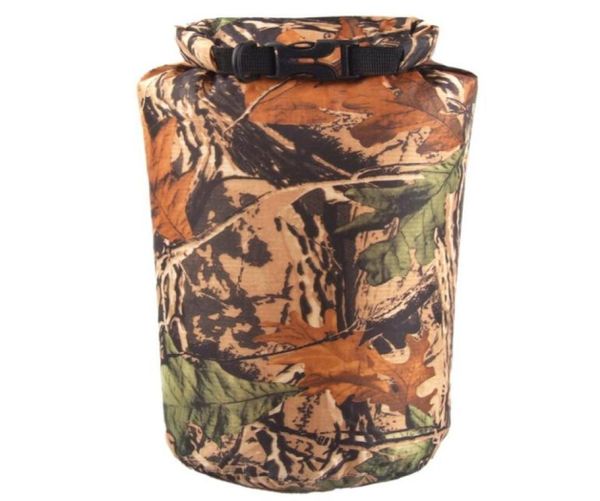 Bolsa de armazenamento à prova d'água de camuflagem 8L de 8L para canoa de caiaque Rafting Camping Hucking1355298