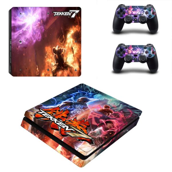 Stickers Game Game Tekken 7 Decal PS4 Slim Skin Adesivo per Sony PlayStation 4 Console e 2 controller PS4 Slim Skin Adesivo