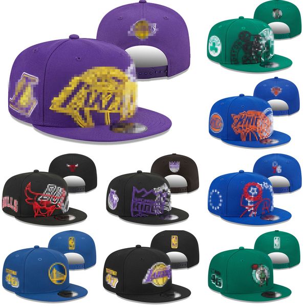 Sun Basketball Caps Snapback Classic Letters Classic Color Peak Tamanho completo Esporte Team Sports Caps equipados