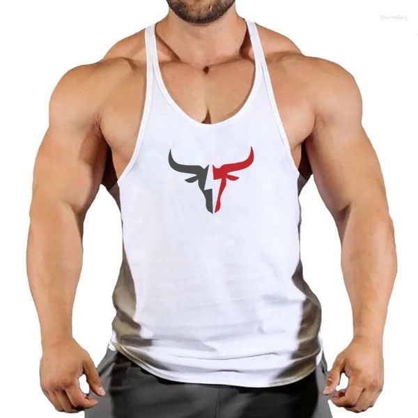 Canotte maschili estivi fitness top maschi bodybuilding 2024 abbigliamento da palestra camicia slim fit gilet maglia singlet muscolare