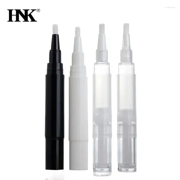 Garrafas de armazenamento 3 ml caneta de torção vazia com escova Recarregável Bottle Cosmetic Container Poliship Tube para óleos de rímel de tinta artística