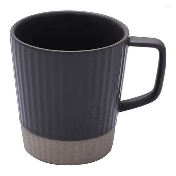 Кружки настроение ретро керамическая чашка творческая полоса кофейная блюдца матовая матовая кружка послеобеденный чай Тепловой аниме
