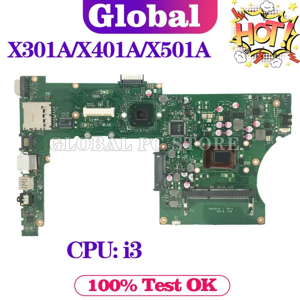 Mainboard Mainboard Mainboard per Asus X301A X401A X501A Laptop CPU I3 SLJ8E HM76 DDR3