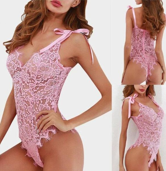 Bütün kadın seksi iç çamaşırı dantel bodycon kadın palet giyim bandaj bodysuit nightdress pijama içecekleri dhl f0308329586