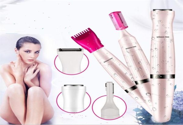 3 in 1 elektrische Frau Pflege Kit Clipper Rasierer Bikini Körpergesicht Achsel Achselhaarentferner Schnitt Haarschnitt Epilator Trimmer Shave6482514