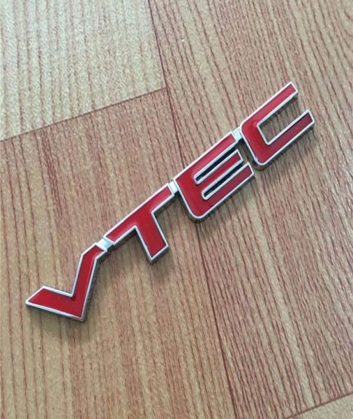 VTEC Emblem Badge Logo 3D Auto Styling Metallaufkleber Refit Decal Fender Tail Trunk für Honda Civic Accord Odyssey Spireor CRV Fit9877188