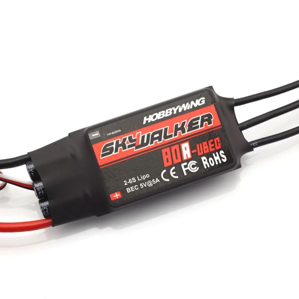 Modle Hobbywing Skywalker 80A bürstenloser ESC -Speed -Controller mit UBEC für RC Helicopter Flugzeug