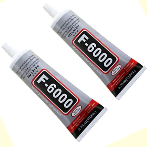 Decalcomanie 2pcs 110 ml f6000 super colla liquido contatto adesivo preparare gioielli in pelle in pelle in pelle riparazione in legno scherma