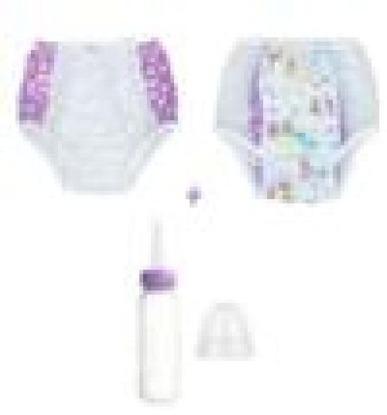 Nxy Baby Diapers 3pcs Abdl Abdl Purple Purple Lemi Printed Panties Pvc Mrecable -Cailize Ladies DDLG кормления набор бутылок 2212277928754